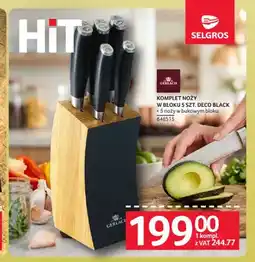 Selgros Komplet noży w bloku 5 szt. Deco Black Gerlach oferta