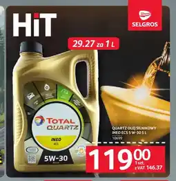 Selgros Olej silnikowy Quartz Ineo Ecs 5W-30 Total oferta