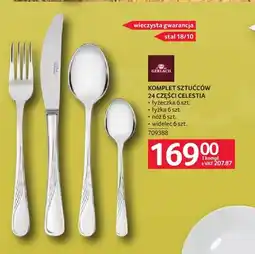 Selgros Komplet sztućców 24 części Celestia Gerlach oferta