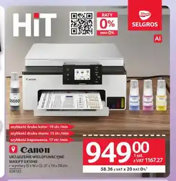 Selgros Urządzenie wielofunkcyjne Maxify GX1040 Canon oferta