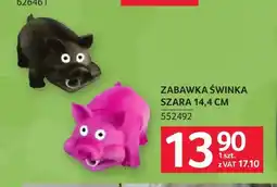Selgros Zabawka świnka szara 14,4 cm oferta
