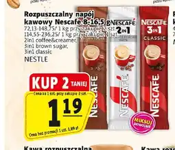 Prim Market Kawa rozpuszczalna Rozpuszczalny napój kawowy Nescafe 2in1 coffee & creamer oferta