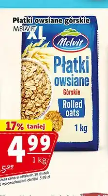 Prim Market Płatki owsiane górskie Melvit oferta