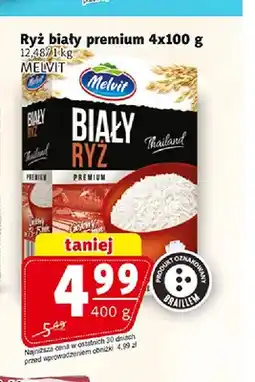 Prim Market Ryż biały premium 4-pak 100 g Melvit oferta
