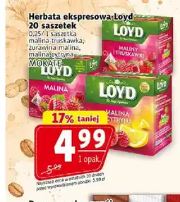 Prim Market Herbata ekspresowa Loyd malina-truskawka oferta