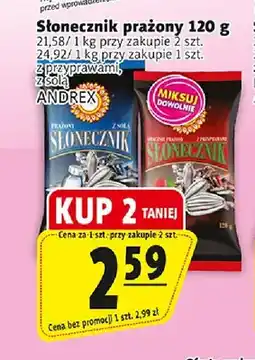 Prim Market Słonecznik prażony z przyprawami Andrex oferta