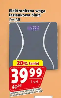 Prim Market Elektroniczna waga łazienkowa biała Dajar oferta