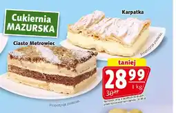 Prim Market Ciasto metrowiec Cukiernia Mazurska oferta