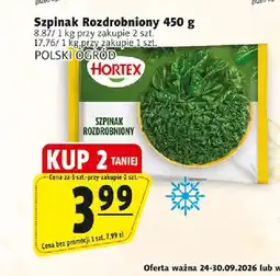 Prim Market Szpinak rozdrobniony Hortex oferta