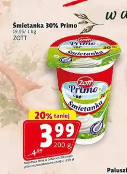 Prim Market Śmietanka Primo Zott 30% oferta