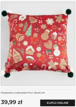 Home&You Poszewka z nadrukiem Puri 45x45 cm Home & You oferta