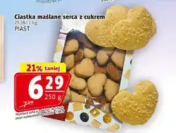 Prim Market Ciastka maślane serca z cukrem Piast oferta
