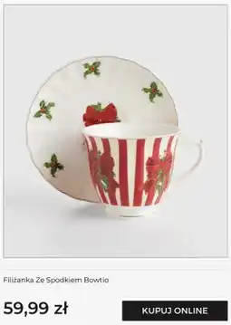 Home&You Filiżanka ze spodkiem Bowtio home & you oferta