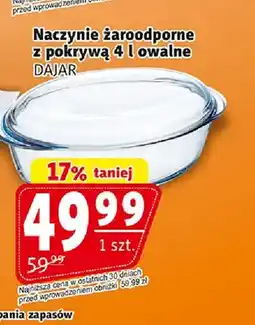 Prim Market Naczynie żaroodporne z pokrywą 4 l owalne Dajar oferta