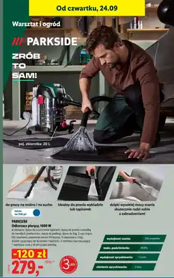 Lidl Odkurzacz Parkside oferta