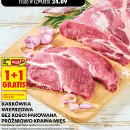 Biedronka Karkówka wieprzowa bez kości pakowana próżniowo Kraina Mięs oferta