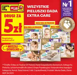 Biedronka Wszystkie pieluszki Dada Extra Care oferta