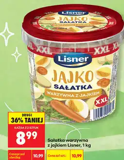 Biedronka Sałatka warzywna z jajkiem Lisner oferta
