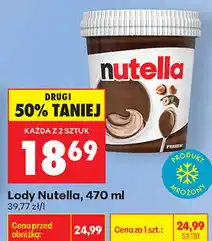 Biedronka Lody Nutella oferta