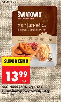 Biedronka Ser Janosika + sos żurawinowy Światowid oferta
