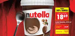 Biedronka Lody Nutella oferta