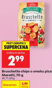 Biedronka Bruschette chips o smaku pizzy Maretti oferta