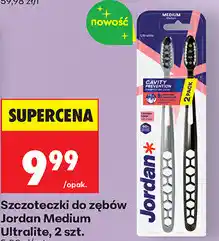 Biedronka Szczoteczki do zębów Jordan Medium Ultralite, 2 szt oferta