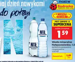 Biedronka Woda mineralna Nałęczowianka oferta
