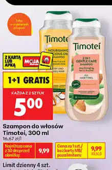 Biedronka Szampon do włosów Timotei oferta