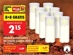 Biedronka Wkład parafinowy do zniczy Lumia oferta