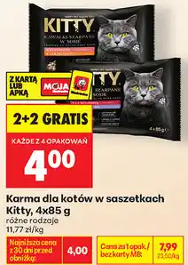 Biedronka Karma dla kotów w saszetkach Kitty oferta