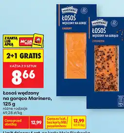 Biedronka Łosoś wędzony na gorąco Marinero oferta