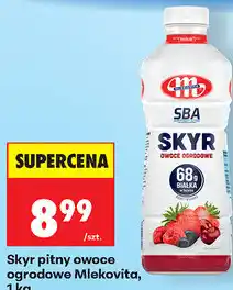 Biedronka Skyr pitny owoce ogrodowe Mlekovita oferta