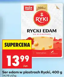 Biedronka Ser edam w plastrach Rycki oferta