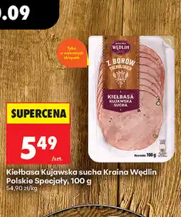 Biedronka Kiełbasa Kujawska sucha Kraina Wędlin Polskie Specjały oferta
