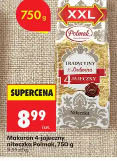 Biedronka Makaron 4-jajeczny niteczka Polmak oferta
