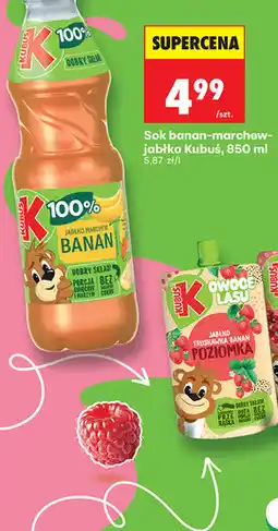 Biedronka Sok banan-marchew-jabłko Kubuś oferta