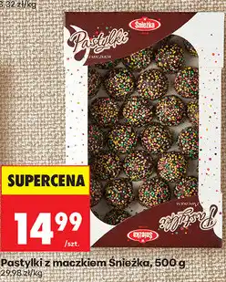 Biedronka Pastylki z maczkiem Śnieżka oferta