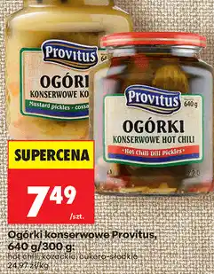 Biedronka Ogórki konserwowe Provitus oferta