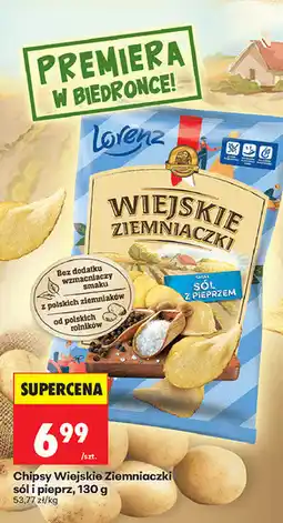 Biedronka Chipsy Wiejskie Ziemniaczki sól i pieprz oferta