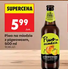 Biedronka Piwo na miodzie z pigwowcem oferta