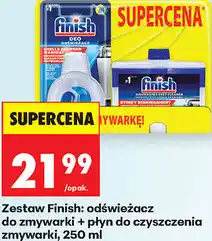 Biedronka Zestaw Finish: odświeżacz do zmywarki + płyn do czyszczenia zmywarki oferta