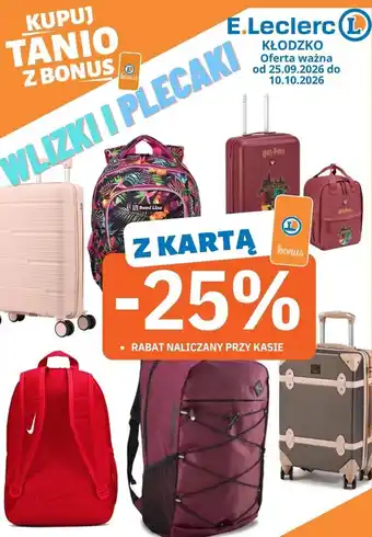 Walizki i plecaki -25% z kartą