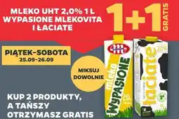 Netto Mleko UHT 2,0% 1 L Mlekovita Wypasione i Łaciate oferta