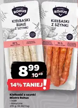 Netto Kiełbaski z szynki Mistrz Rohus oferta