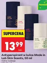 Biedronka Antyperspirant w kulce Made in Lab Skin Scents oferta