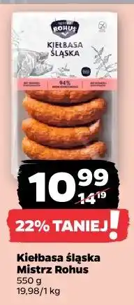 Netto Kiełbasa śląska Mistrz Rohus oferta