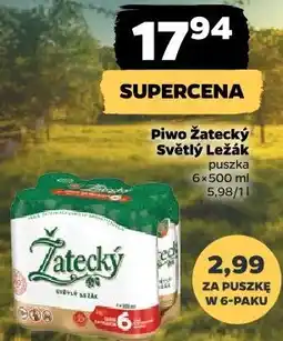 Netto Piwo Žatecký Světlý Ležák puszka oferta