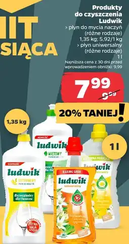Netto Płyn do mycia naczyń lub płyn uniwersalny Ludwik oferta