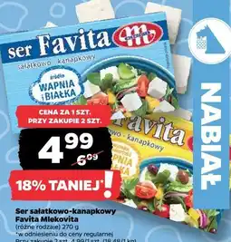 Netto Ser sałatkowo-kanapkowy Favita Mlekovita oferta